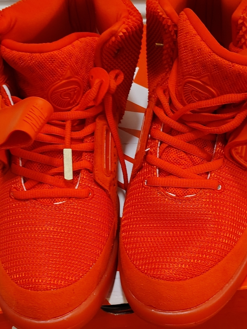 "Yeezy Nike All-Red High-Top Athletic Sneaker - Picture 3 of 6